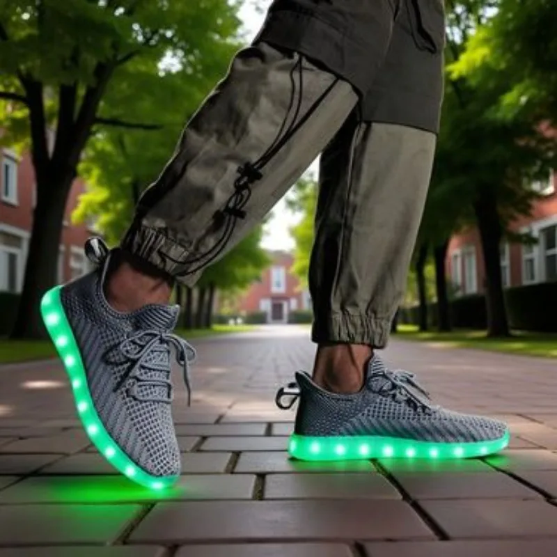 Daily casual men's colorful lights shoes are breathable, fashionable, soft and comfortable men's shoes are light and breathable
Daily casual men's colorful lights shoes are breathable, fashionable, soft and comfortable men's shoes are light and breathable