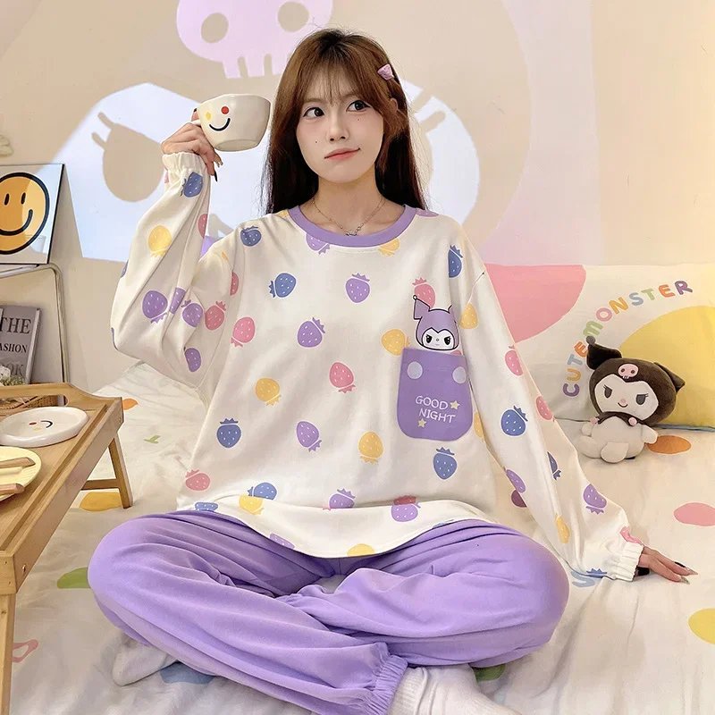 New Sanrio Spring Casual Comfortable Pajamas Set Kulomie Homewear Sanrio Homewear Cute Cartoon Kulomie Casual Pajamas
New Sanrio Spring Casual Comfortable Pajamas Set Kulomie Homewear Sanrio Homewear Cute Cartoon Kulomie Casual Pajamas