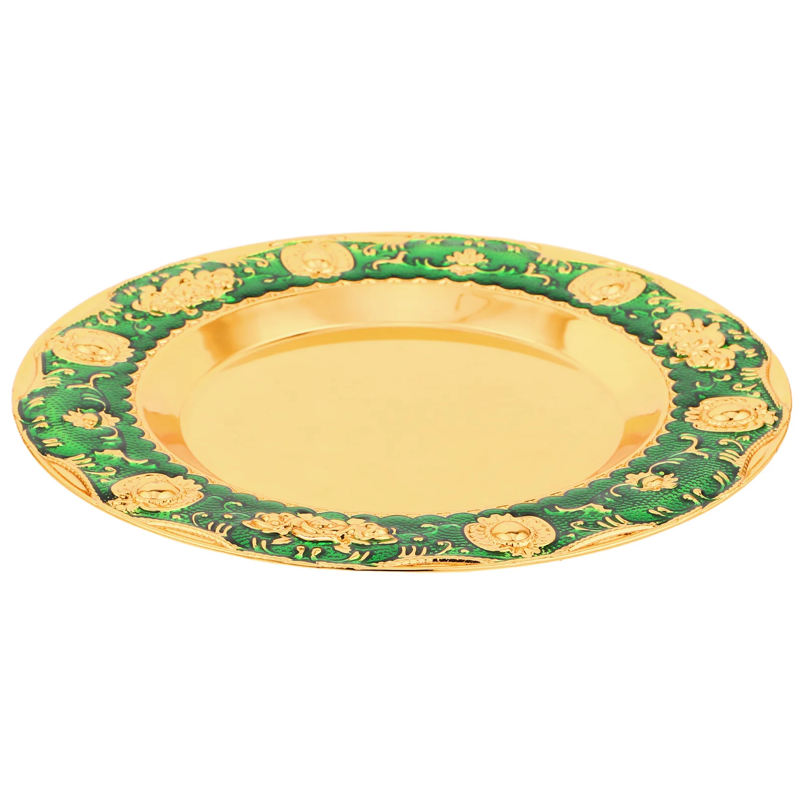 European Style Round Tray Small Serving Tray for Snacks Fruits Jewelry Decorative Metal Plate for Kitchen Home Decor 
European Style Round Tray Small Serving Tray for Snacks Fruits Jewelry Decorative Metal Plate for Kitchen Home Decor