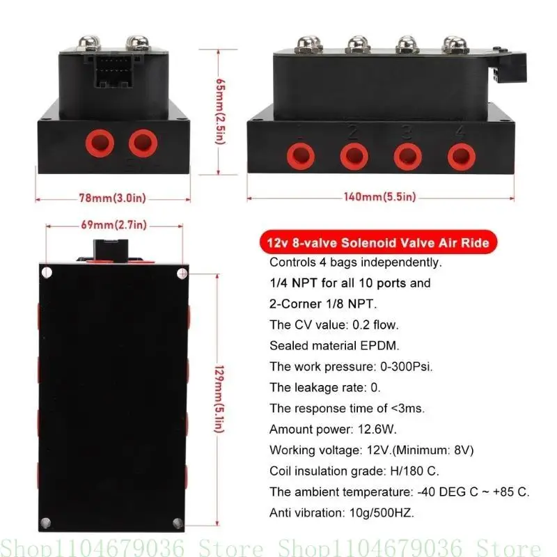 652f Автомобильные 8 клапанов воздушные подвесные клапаны для оптимальной поездки 
652f Автомобильные 8 клапанов воздушные подвесные клапаны для оптимальной поездки