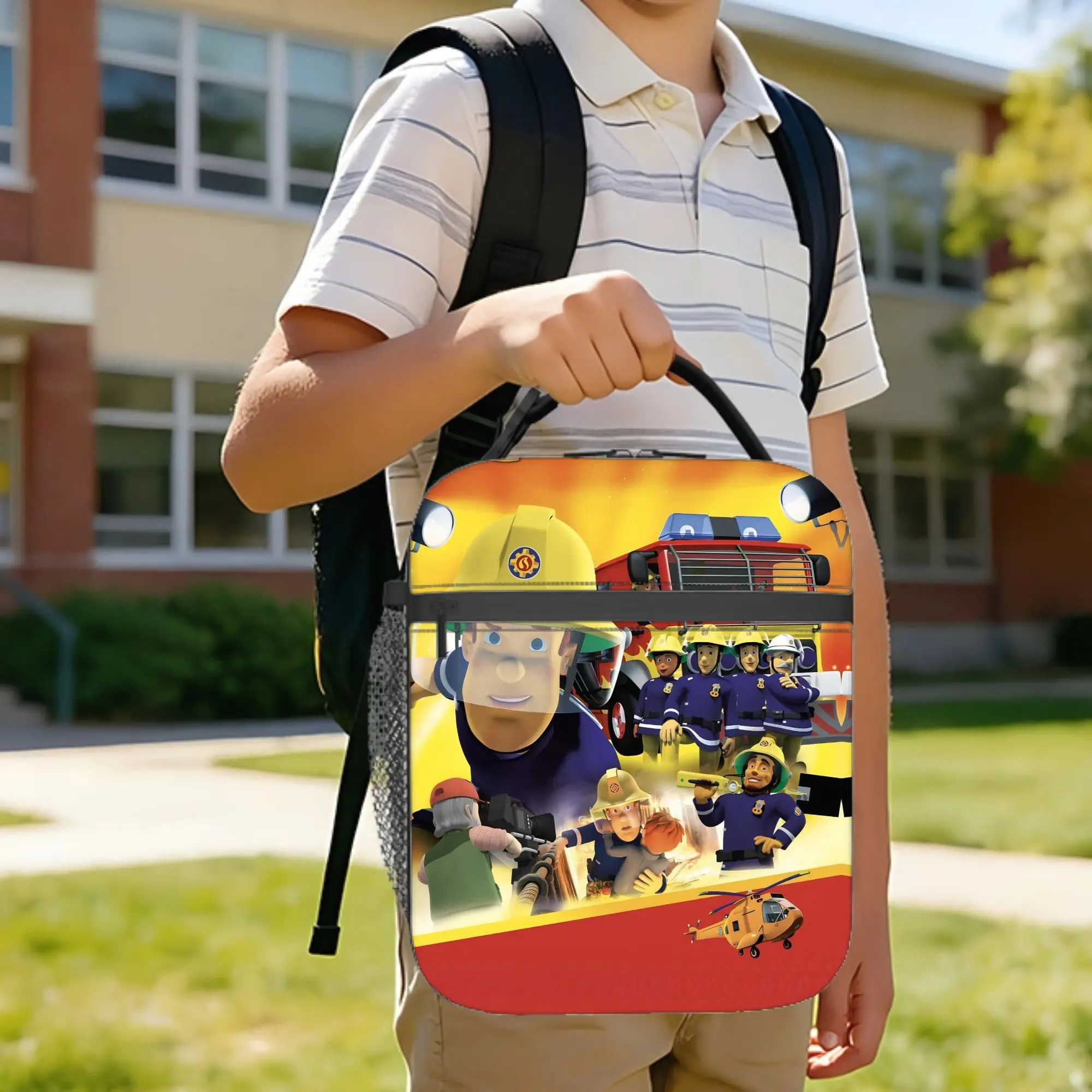 Firemans Sams Insulated Lunch Bags Thermal Bag Reusable,Lunch Container British Children Television Leakproof Lunch Box Tote
Firemans Sams Insulated Lunch Bags Thermal Bag Reusable,Lunch Container British Children Television Leakproof Lunch Box Tote