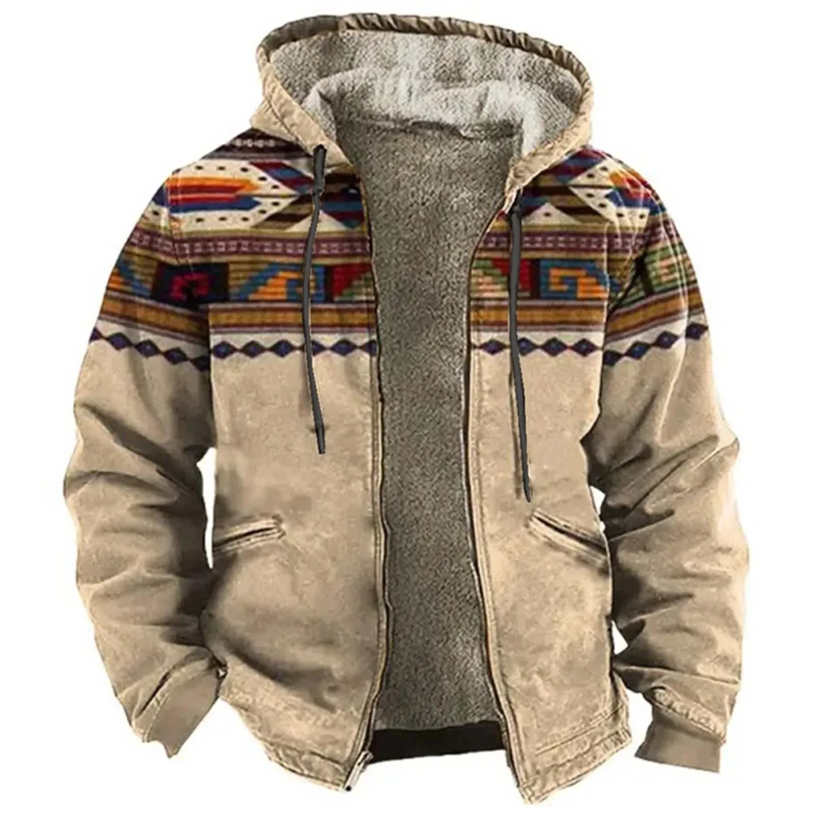Men Jacket Cardigans Native Aztec Buffalo Coats Festival Printed Thick Outdoor Hunting Fleece Winter Casual Streetwear Clothing
Men Jacket Cardigans Native Aztec Buffalo Coats Festival Printed Thick Outdoor Hunting Fleece Winter Casual Streetwear Clothing
