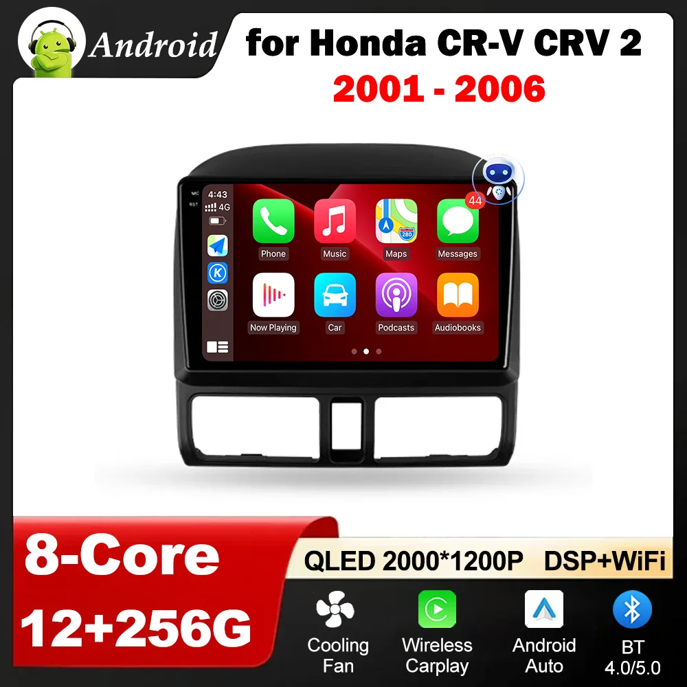 Car Video Player for Honda CR-V CRV 2 2001 - 2006 GPS Navigation Android OS Carplay WiFi Head Unit IPS Screen Auto Accessories
Car Video Player for Honda CR-V CRV 2 2001 - 2006 GPS Navigation Android OS Carplay WiFi Head Unit IPS Screen Auto Accessories
