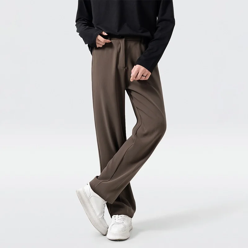 Brown Suit Pants Men Fashionable Social Mens Black Dress Pants Korean Loose Straight Casual Pants Mens Office Formal Trousers
Brown Suit Pants Men Fashionable Social Mens Black Dress Pants Korean Loose Straight Casual Pants Mens Office Formal Trousers