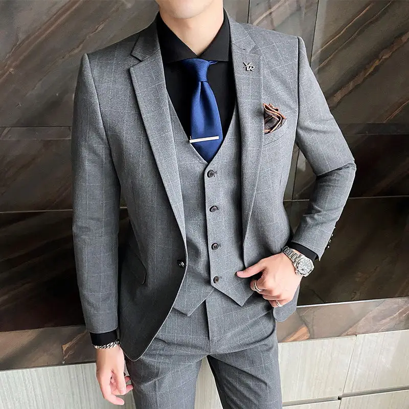 Boutique S-5XL (Blazer + Vest + Trousers) Men's Italian Style Elegant Fashion Business Casual Gentleman Slim Fit 3-piece Suit
Boutique S-5XL (Blazer + Vest + Trousers) Men's Italian Style Elegant Fashion Business Casual Gentleman Slim Fit 3-piece Suit