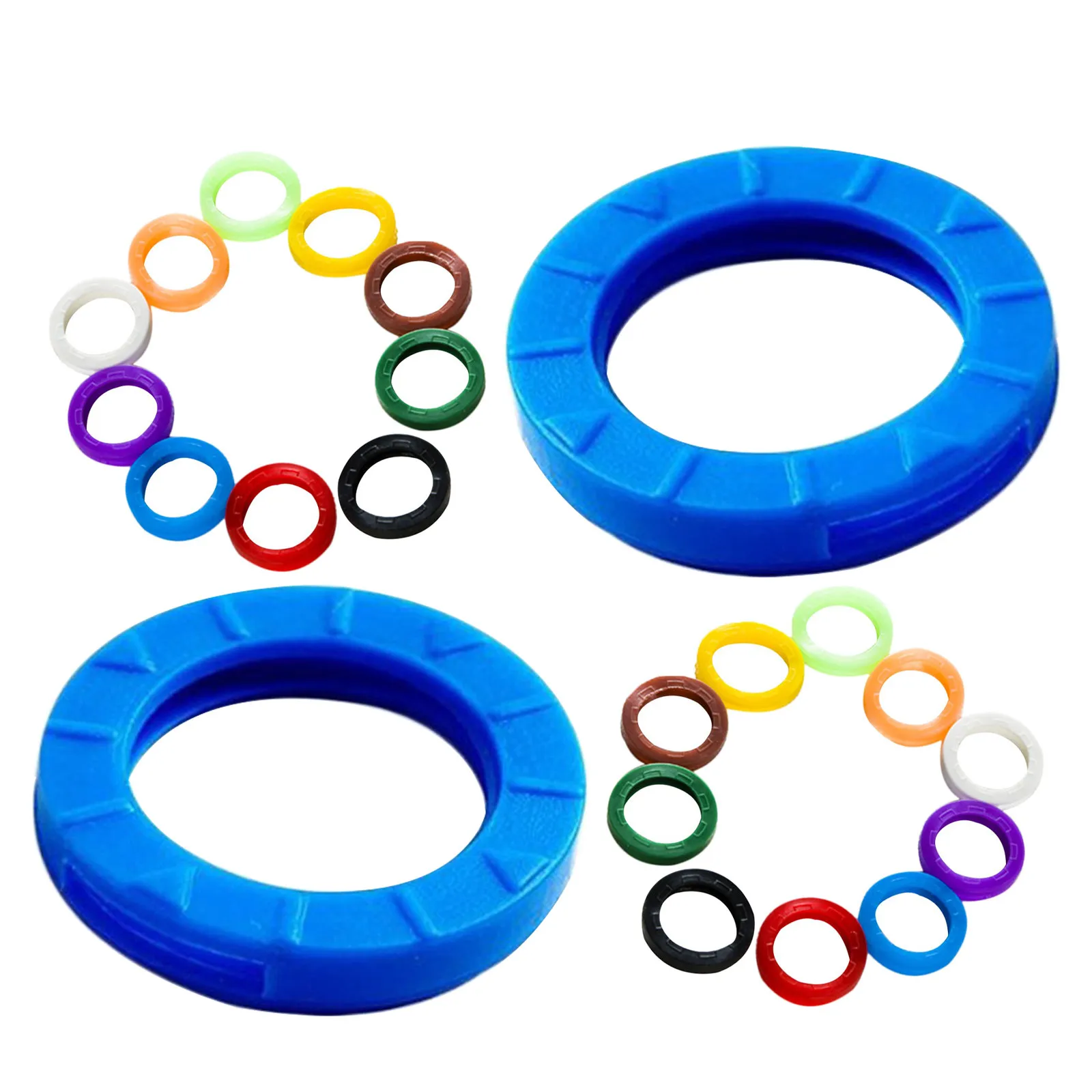 24Pcs Colorful Stretch Silicone Key Caps Sleeve Rings Perfect Fit Universal Keys Water Resistant Key Color Coding Organizers
24Pcs Colorful Stretch Silicone Key Caps Sleeve Rings Perfect Fit Universal Keys Water Resistant Key Color Coding Organizers