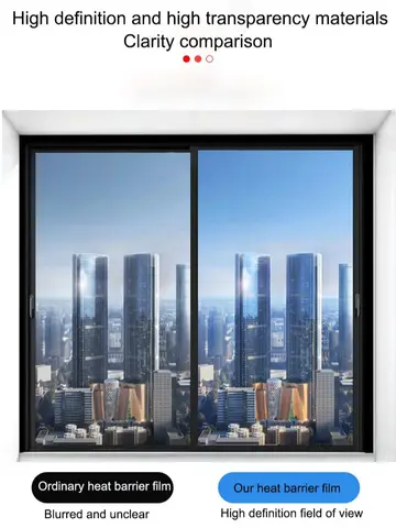 Película de ventana de espejo unidireccional de varios tamaños, pegatina de vidrio de protección solar de privacidad, película reflectante de control térmico, película de ventana autoadhesiva