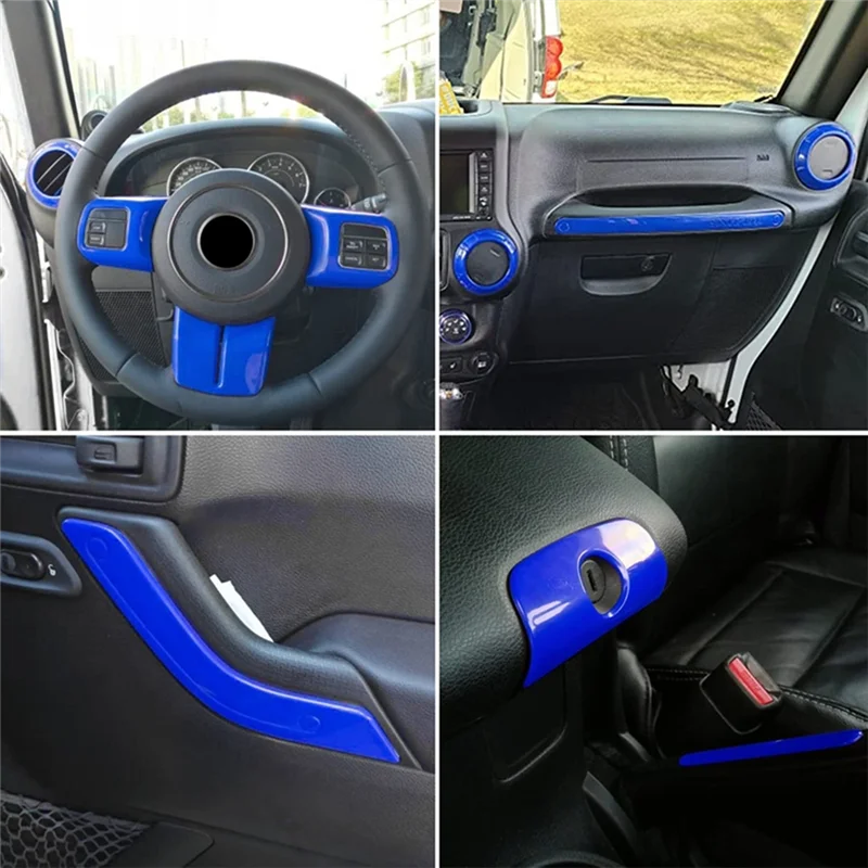 Car Trim Kit 21Pcs Interior Decoration Cover For Jeep Wrangler JK 2007-2017 Blue
Car Trim Kit 21Pcs Interior Decoration Cover For Jeep Wrangler JK 2007-2017 Blue
