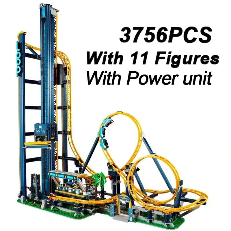 3756PCS Creative Fairground Loop Coaster Building Blocks Amusement Park With 11 Figures Assemble Bricks Toys Gift For Adult Boys
3756PCS Creative Fairground Loop Coaster Building Blocks Amusement Park With 11 Figures Assemble Bricks Toys Gift For Adult Boys