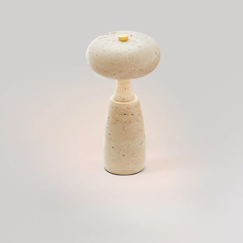 Natural yellow travertine cream wind retro living room study marble bed lamp
Natural yellow travertine cream wind retro living room study marble bed lamp