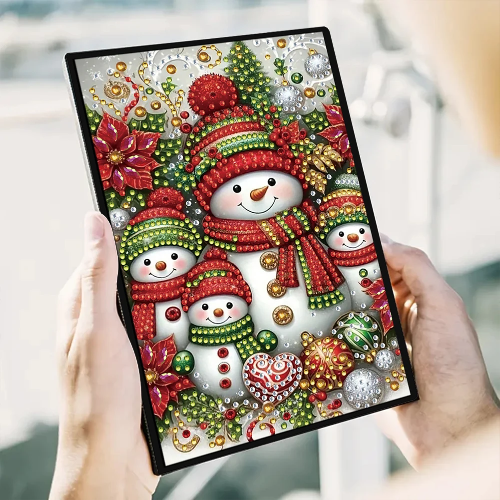 50-Page A5 Snowman Diamond Painting Notebook for Adult Holiday Birthday Gift
50-Page A5 Snowman Diamond Painting Notebook for Adult Holiday Birthday Gift