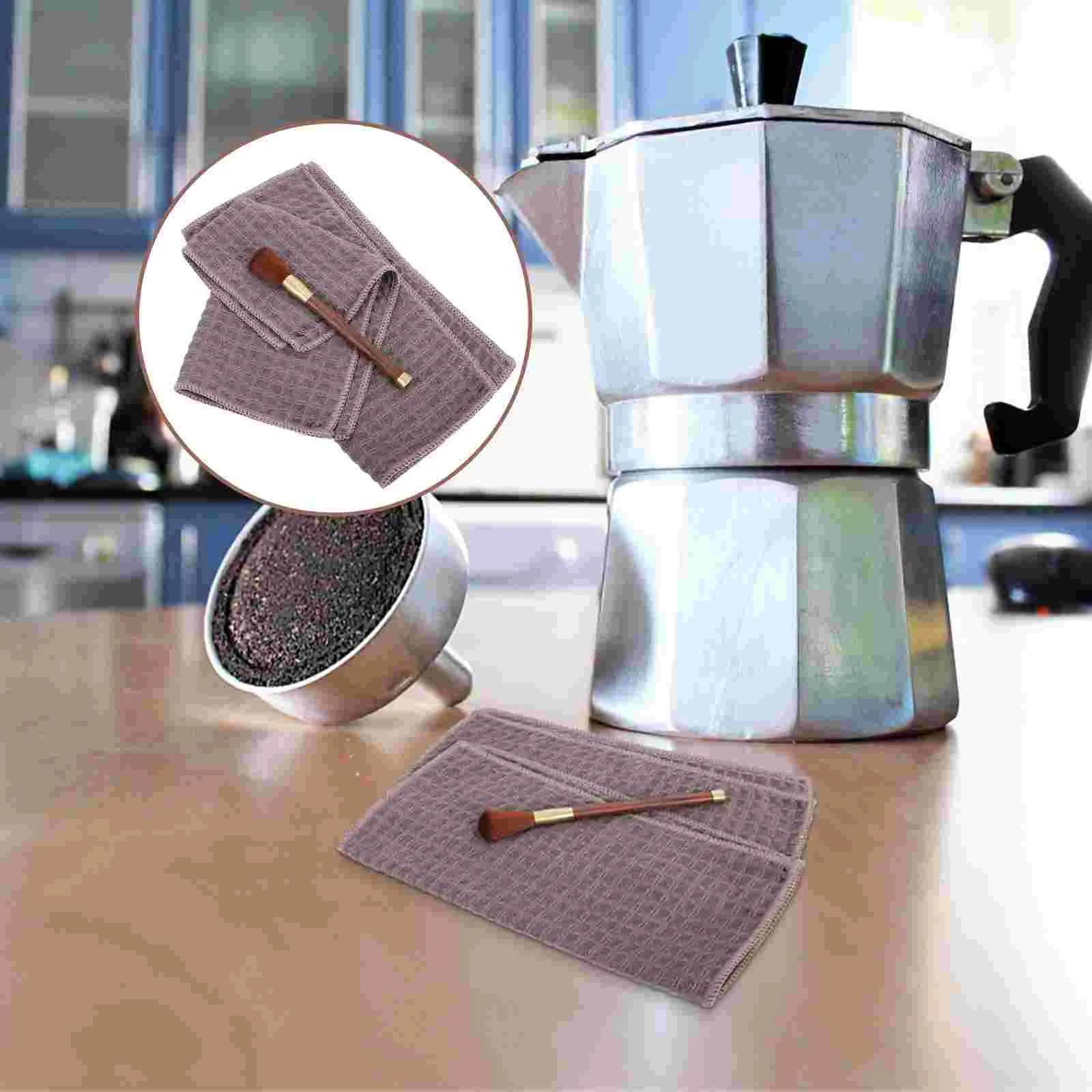 Coffee Cleaning Set Burr Grinder Cleaner Suite Bottle Brushes for Wooden Measure Tool
Coffee Cleaning Set Burr Grinder Cleaner Suite Bottle Brushes for Wooden Measure Tool