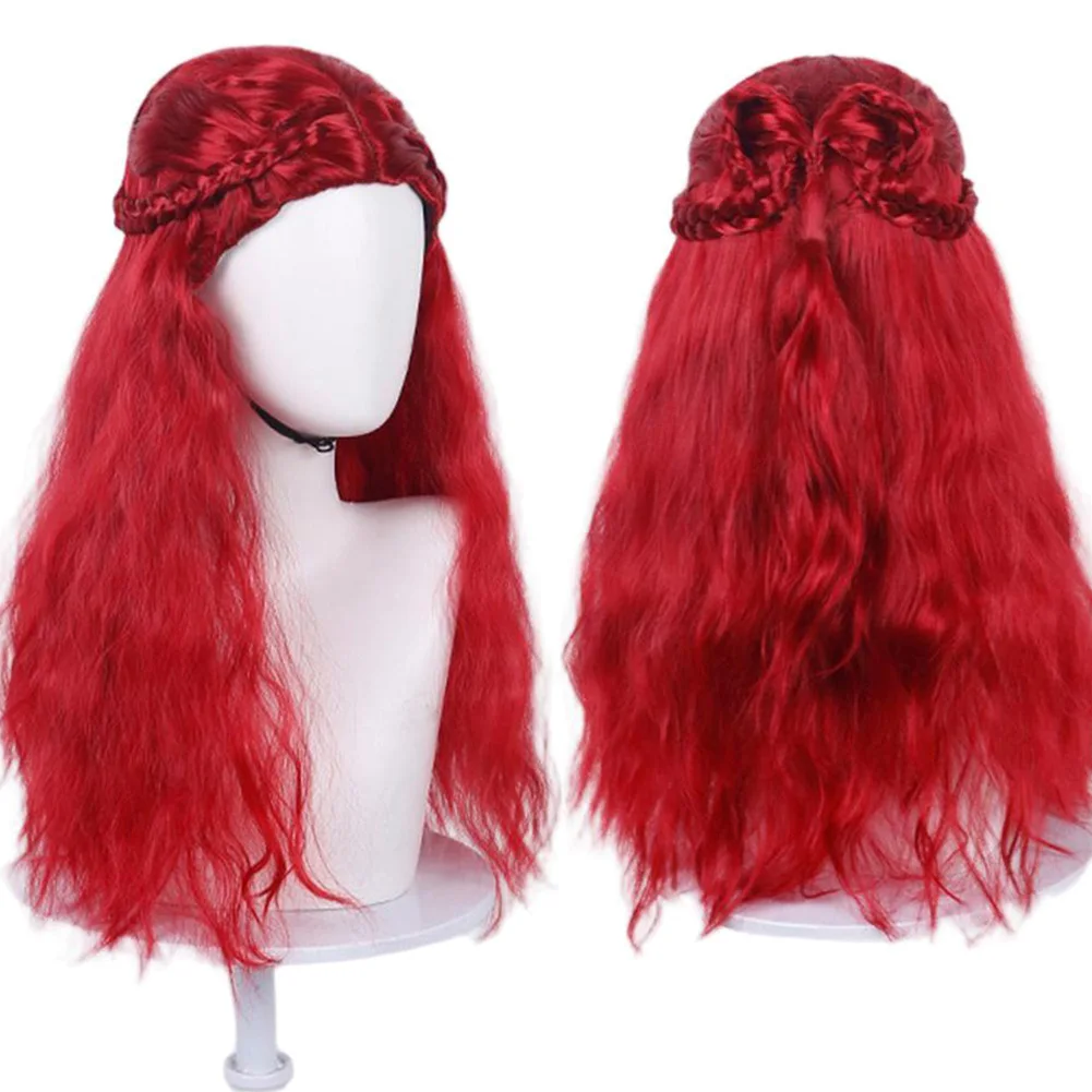 Movie Descendants Rise Queen Of Hearts Red Wig Cosplay Wonderland Women Hair Props Costume Accessories Halloween Carnival Party
Movie Descendants Rise Queen Of Hearts Red Wig Cosplay Wonderland Women Hair Props Costume Accessories Halloween Carnival Party