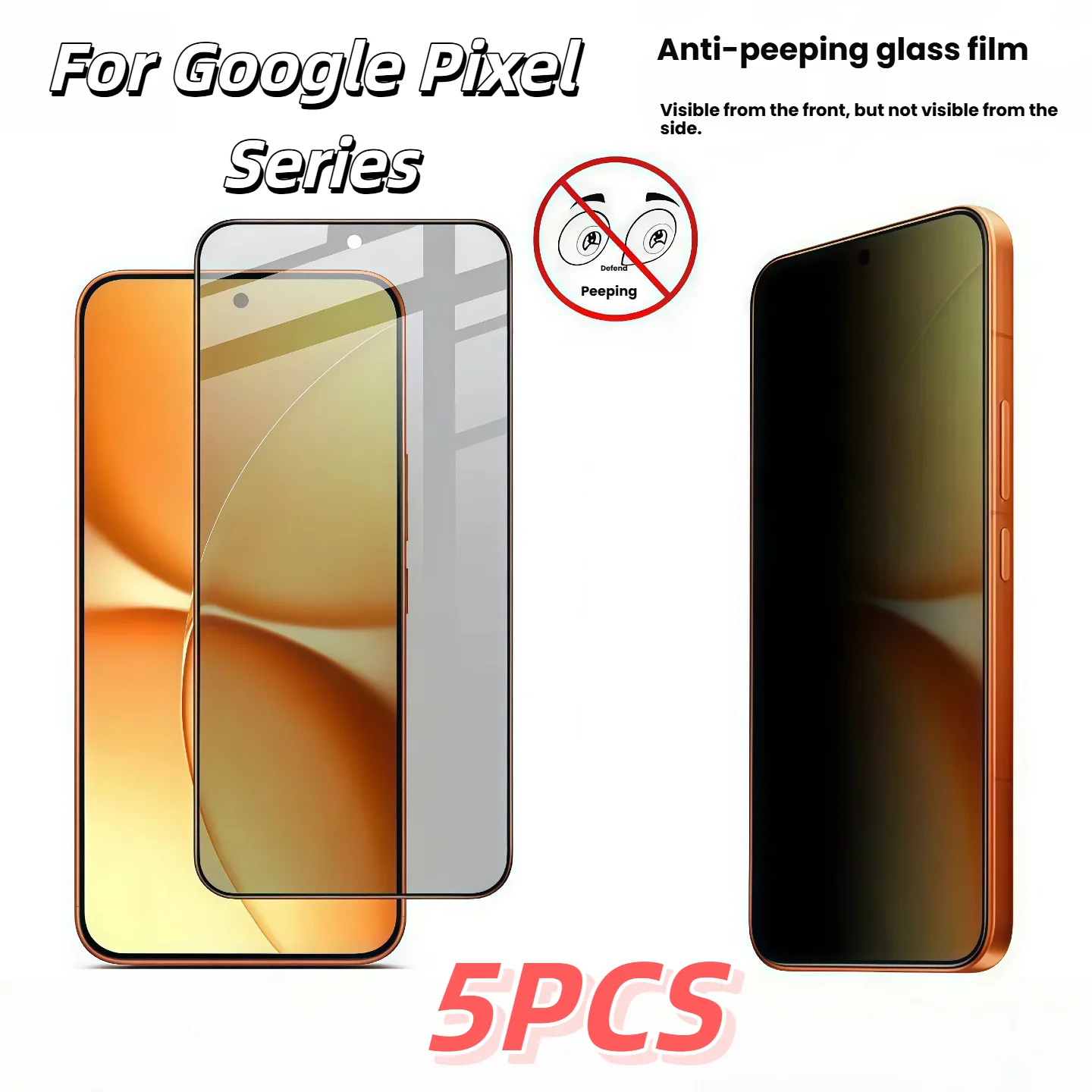5PCS HD Clear Tempered Glass Screen Protector for Google Pixel Series Anti-Spy Privacy Screen Anti-Voyeurism for 10A 9Pro 8a 7 6
5PCS HD Clear Tempered Glass Screen Protector for Google Pixel Series Anti-Spy Privacy Screen Anti-Voyeurism for 10A 9Pro 8a 7 6