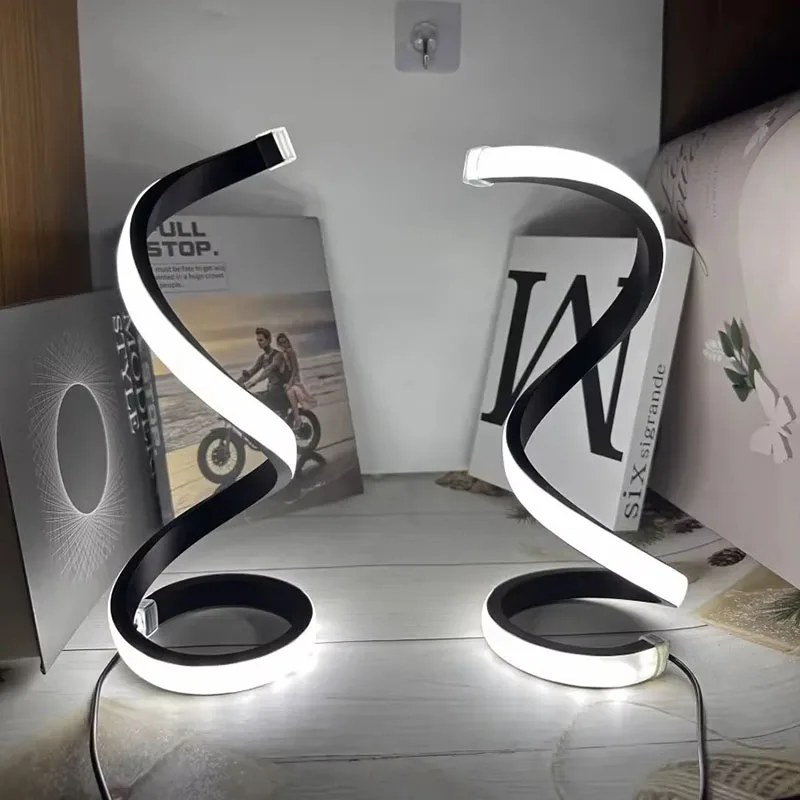 Night Lamp Office Living Room Bedroom Decoration Night Lamp LED Modern Bedside Lamp Deformable Spiral Table Lamp
Night Lamp Office Living Room Bedroom Decoration Night Lamp LED Modern Bedside Lamp Deformable Spiral Table Lamp