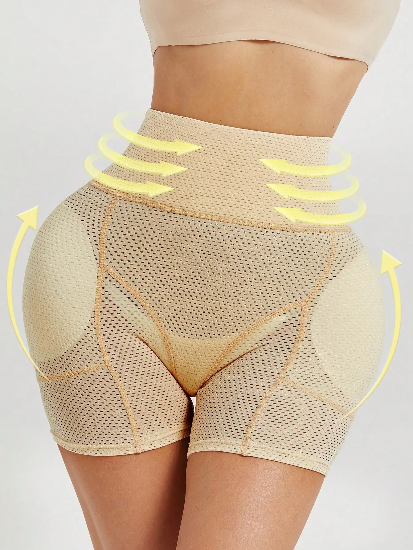 Women's Padded Panties With Removable Sponge Inserts, Butt Lifter Hip Enhancer Shapewear Shorts, Tummy Control Body Shaper, Tight-Fitting
Women's Padded Panties With Removable Sponge Inserts, Butt Lifter Hip Enhancer Shapewear Shorts, Tummy Control Body Shaper, Tight-Fitting