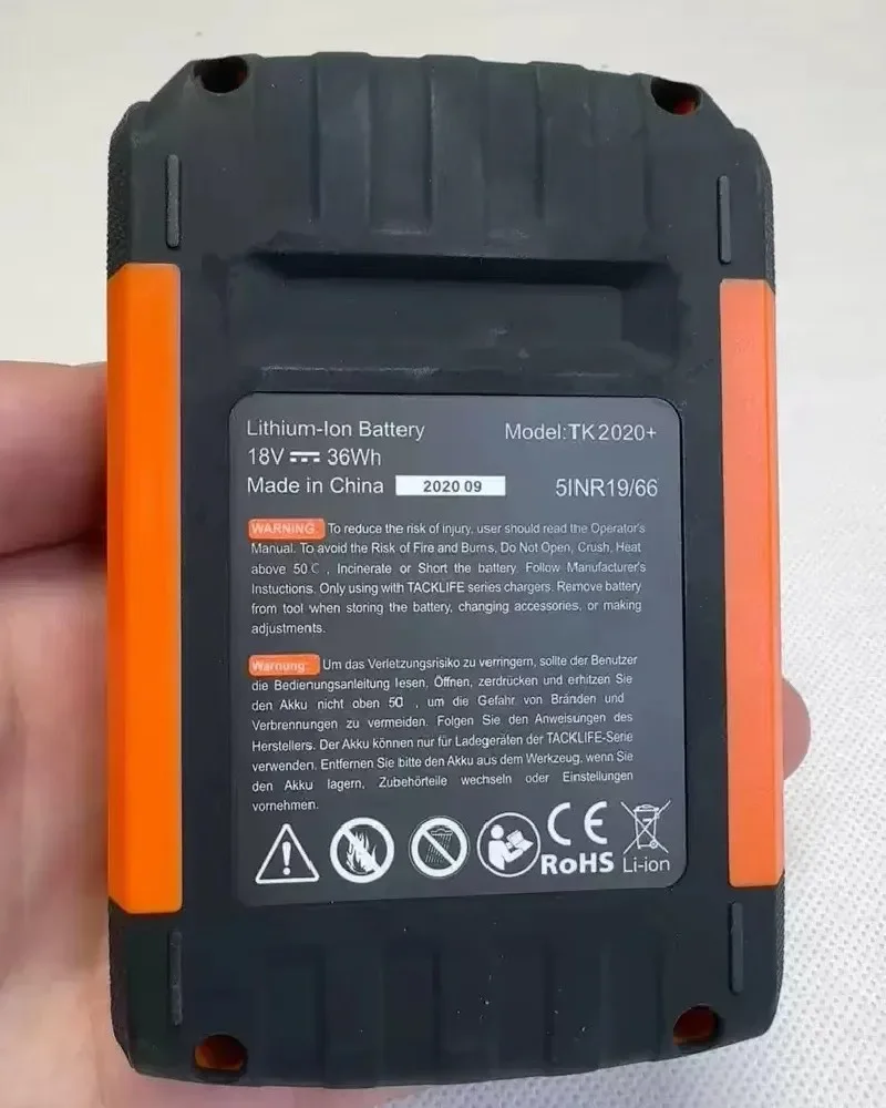 100%Original 2000mAh for TACK LIFE TK2020+ 18V Electric Saw Grinding Machine Garden Tools Hair Drier Electric Tool Battery
100%Original 2000mAh for TACK LIFE TK2020+ 18V Electric Saw Grinding Machine Garden Tools Hair Drier Electric Tool Battery