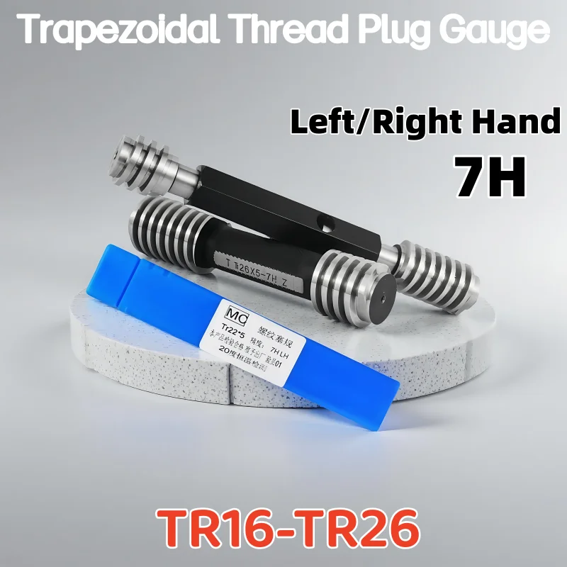 1pcs Left/Right Hand 7H Tr Steel Trapezoidal Thread Plug Gauge High Quality wholesale TR16 /18/20/22 23 24 25 26 Measure Tool
1pcs Left/Right Hand 7H Tr Steel Trapezoidal Thread Plug Gauge High Quality wholesale TR16 /18/20/22 23 24 25 26 Measure Tool