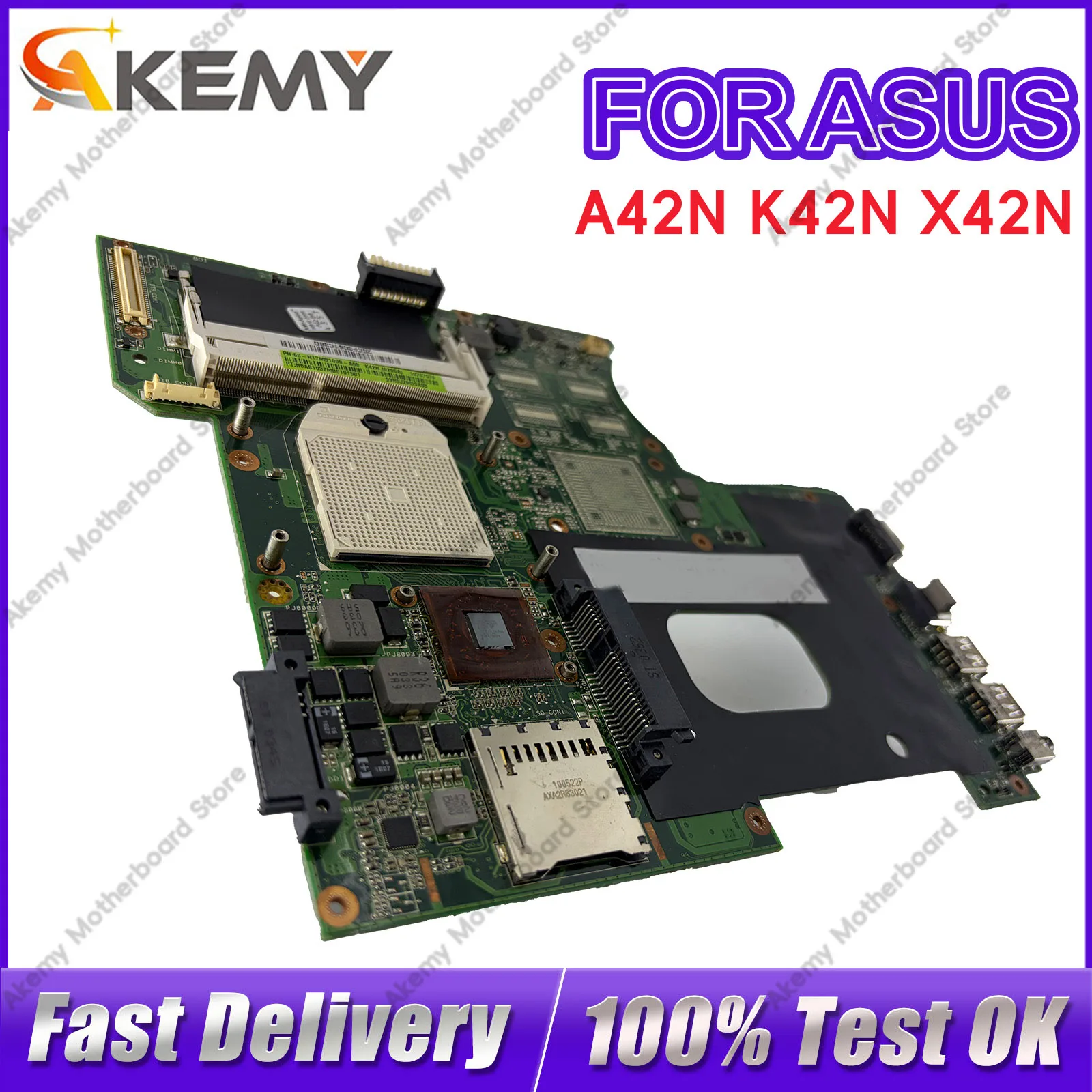 K42N Laptop Motherboard For ASUS K42N X42D K42N A42D Notebook Mainboard This item is in stock 100% tests OK fast shipping
K42N Laptop Motherboard For ASUS K42N X42D K42N A42D Notebook Mainboard This item is in stock 100% tests OK fast shipping