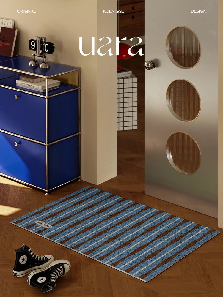 UARA Home Silk Loop Door Mat Cusizable Non-Slip Waable Entrance Rug PVC Material Geometric Pattern Living Room Mat
UARA Home Silk Loop Door Mat Cusizable Non-Slip Waable Entrance Rug PVC Material Geometric Pattern Living Room Mat