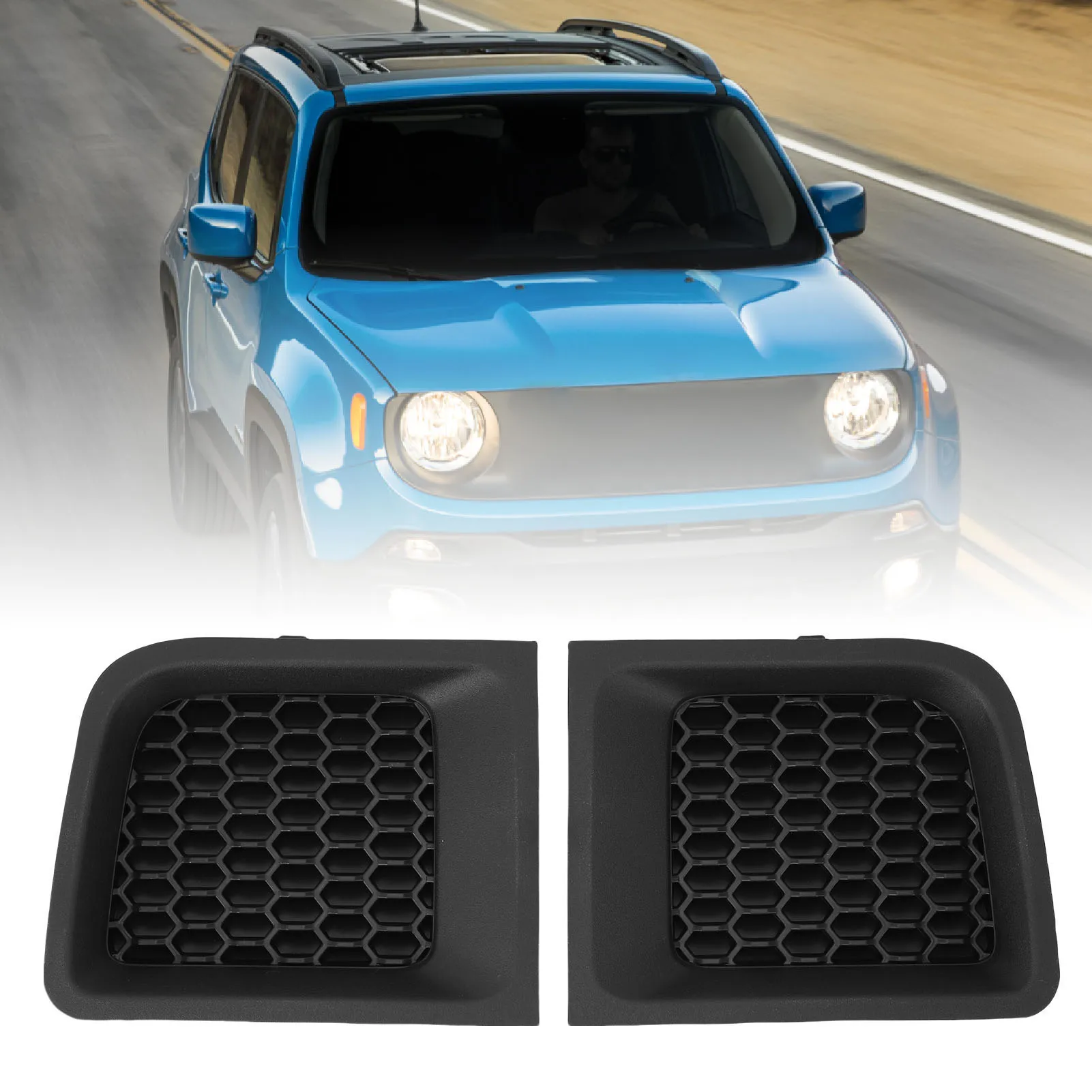 2Pcs Car Front Fog Light Cover Replacement For Jeep Renegade 2015-2018 5XB27LXHAA CH1039209 5XB31LXHAA CH1038209
2Pcs Car Front Fog Light Cover Replacement For Jeep Renegade 2015-2018 5XB27LXHAA CH1039209 5XB31LXHAA CH1038209