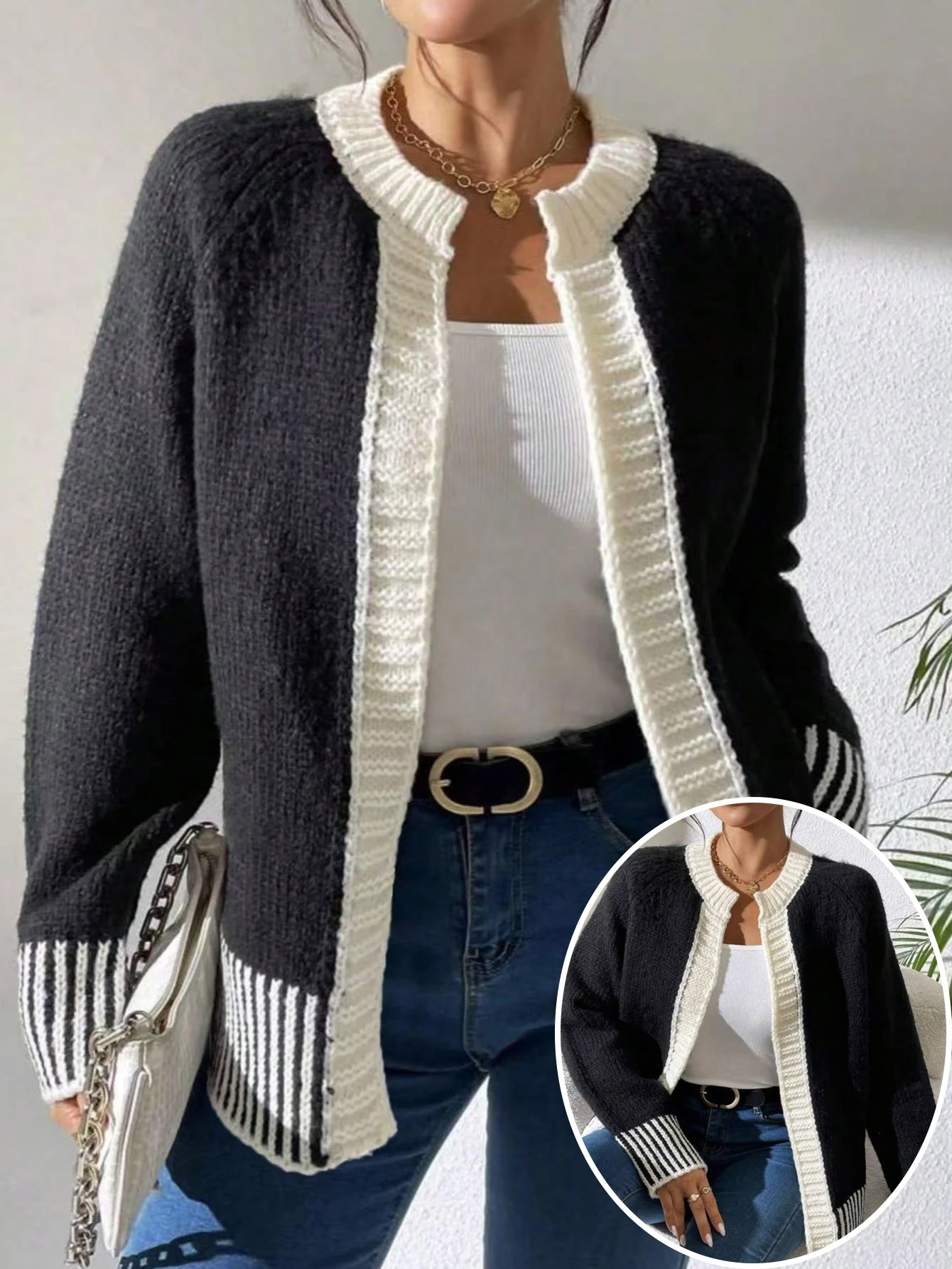 Plus Size Women Long Black White Knit Cardigan Winter Warm Loose Sweater Coat Outwear
Plus Size Women Long Black White Knit Cardigan Winter Warm Loose Sweater Coat Outwear