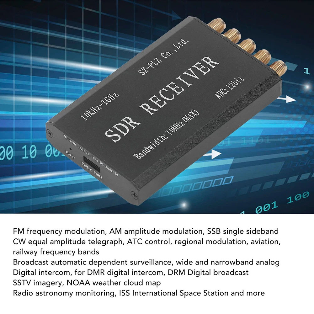 1set 10k‑1GHz Radio Receiving Module S DR Receiver 12bit W/ Type C Interface FOD Type C Interface For Linux For Wins
1set 10k‑1GHz Radio Receiving Module S DR Receiver 12bit W/ Type C Interface FOD Type C Interface For Linux For Wins