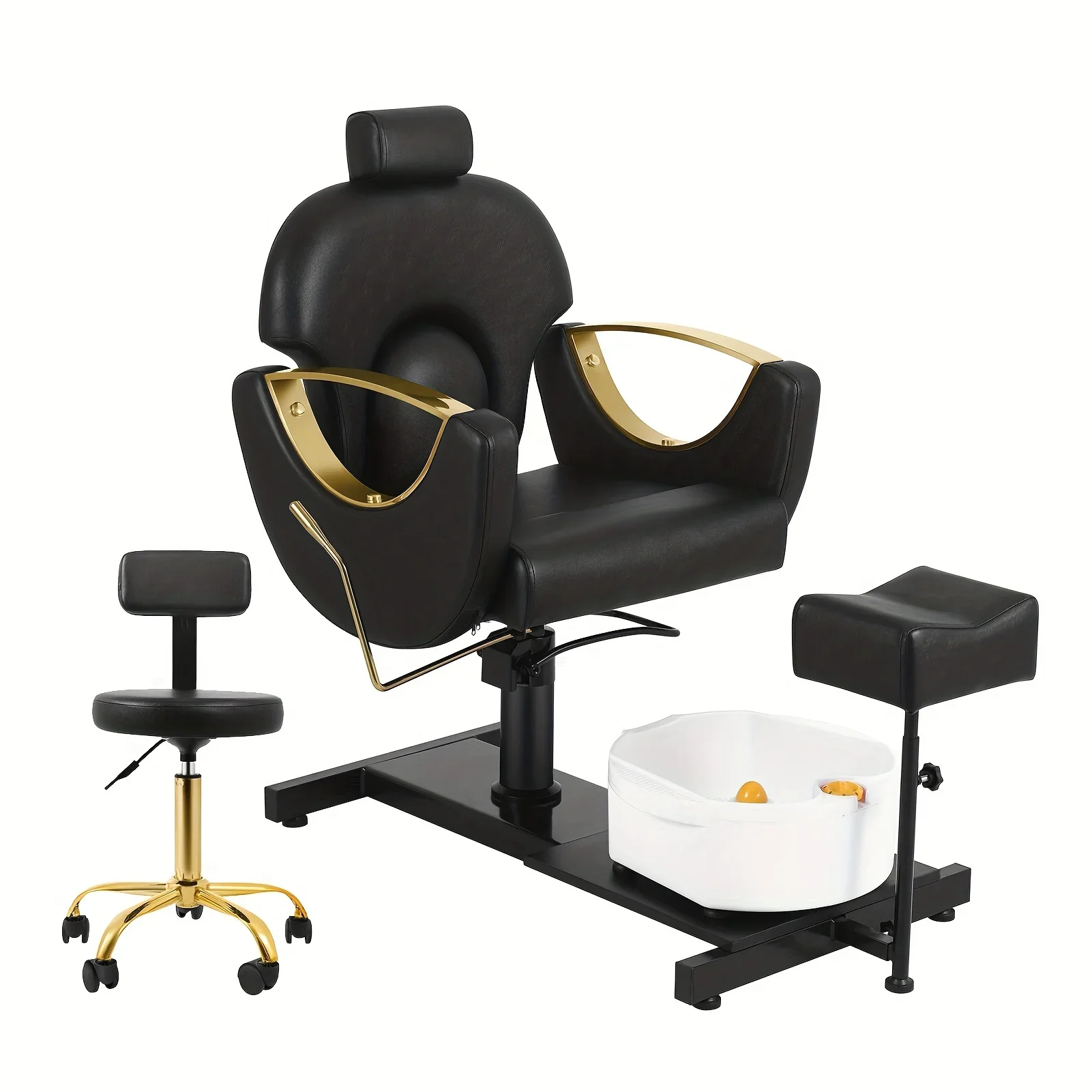 2025 Pedicure Chair with Massage Foot Bath, Hydraulic Pedicure Sofa with Stool 360 Swivel & Adjustable Height for Foot SPA Shop
2025 Pedicure Chair with Massage Foot Bath, Hydraulic Pedicure Sofa with Stool 360 Swivel & Adjustable Height for Foot SPA Shop