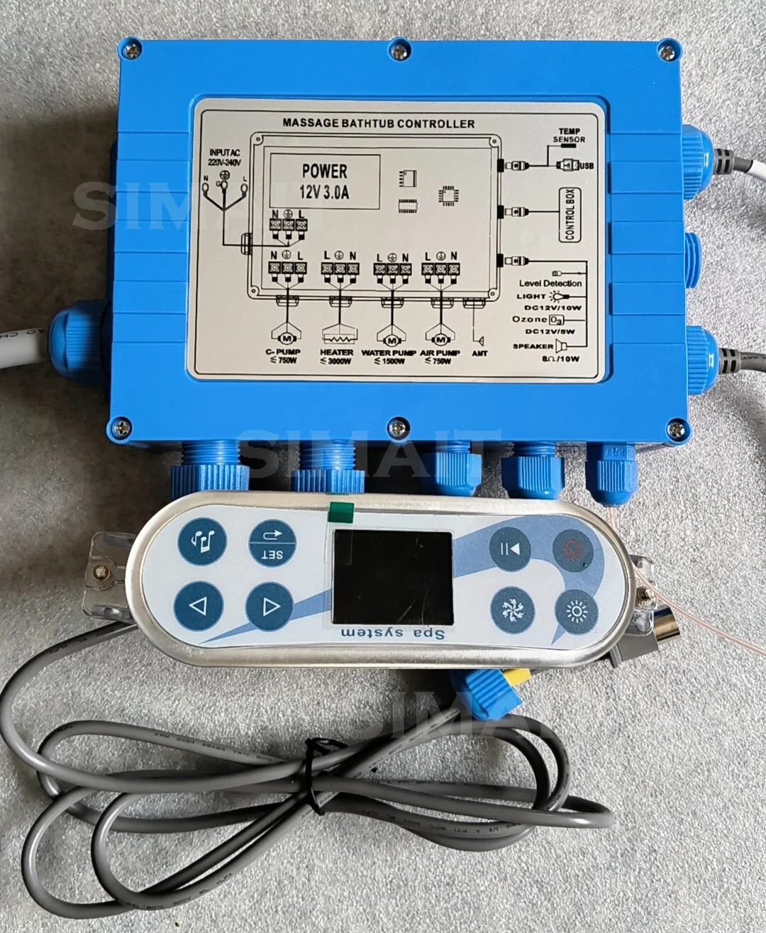 WiFi Remote Controller for Hot Tub Spa & Bathtub Massage System
WiFi Remote Controller for Hot Tub Spa & Bathtub Massage System
