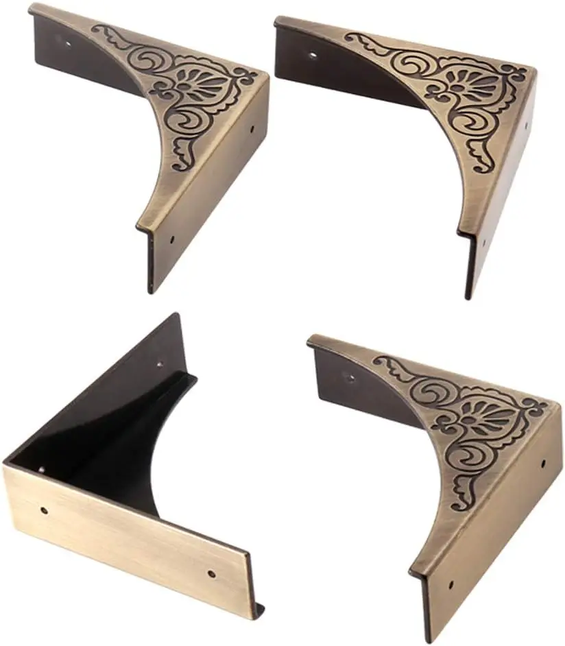 Metal Corner Protector, 4 Pcs Antique Edge Guard for Furniture, Table Bumpers, Cover Damaged Corners (Bronze)
Metal Corner Protector, 4 Pcs Antique Edge Guard for Furniture, Table Bumpers, Cover Damaged Corners (Bronze)