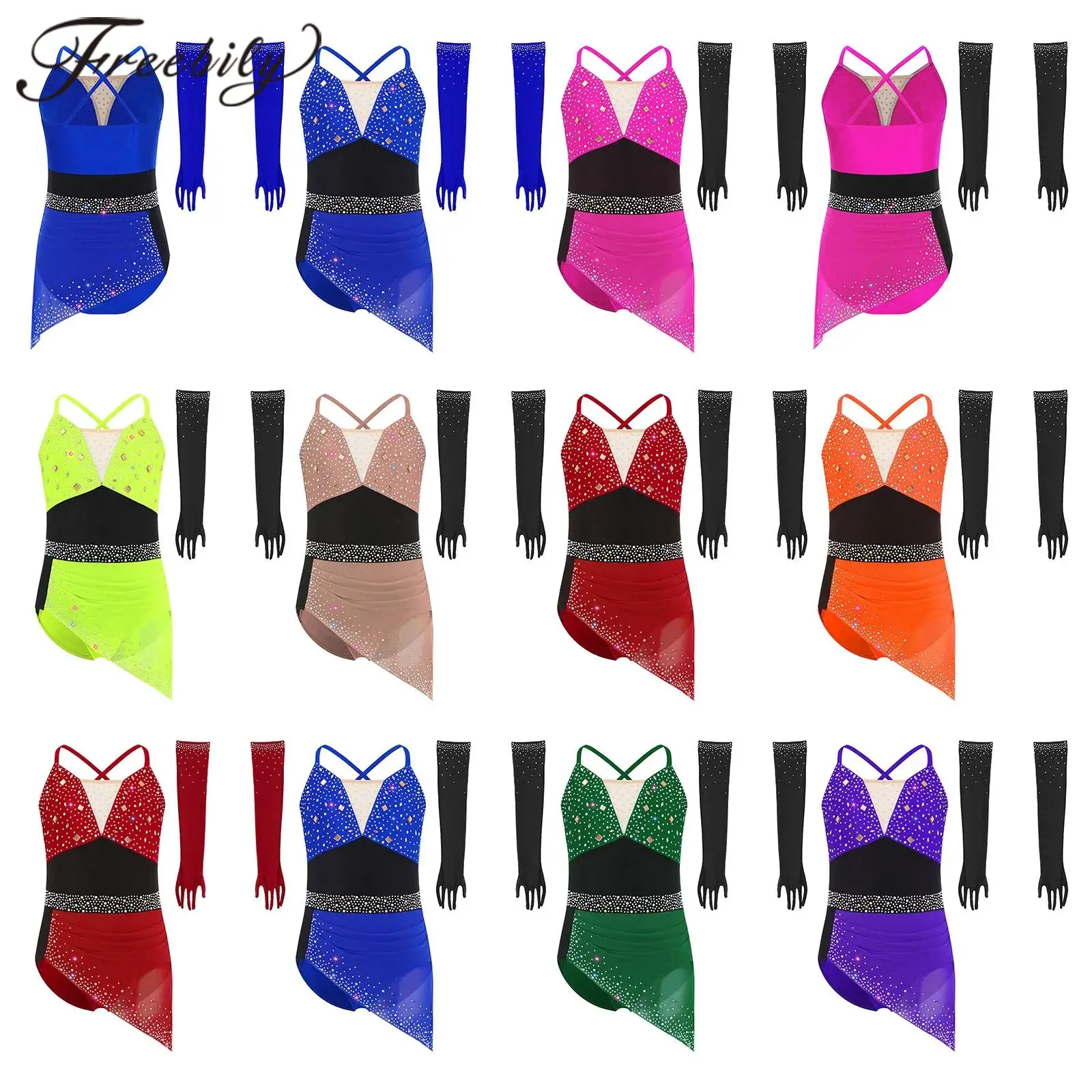 Kids Mesh Figure Skating Jumpsuit For Girls Childs Performance Competition Costumes Rhinestones Ballet Gymnastics Dance Leotard
Kids Mesh Figure Skating Jumpsuit For Girls Childs Performance Competition Costumes Rhinestones Ballet Gymnastics Dance Leotard