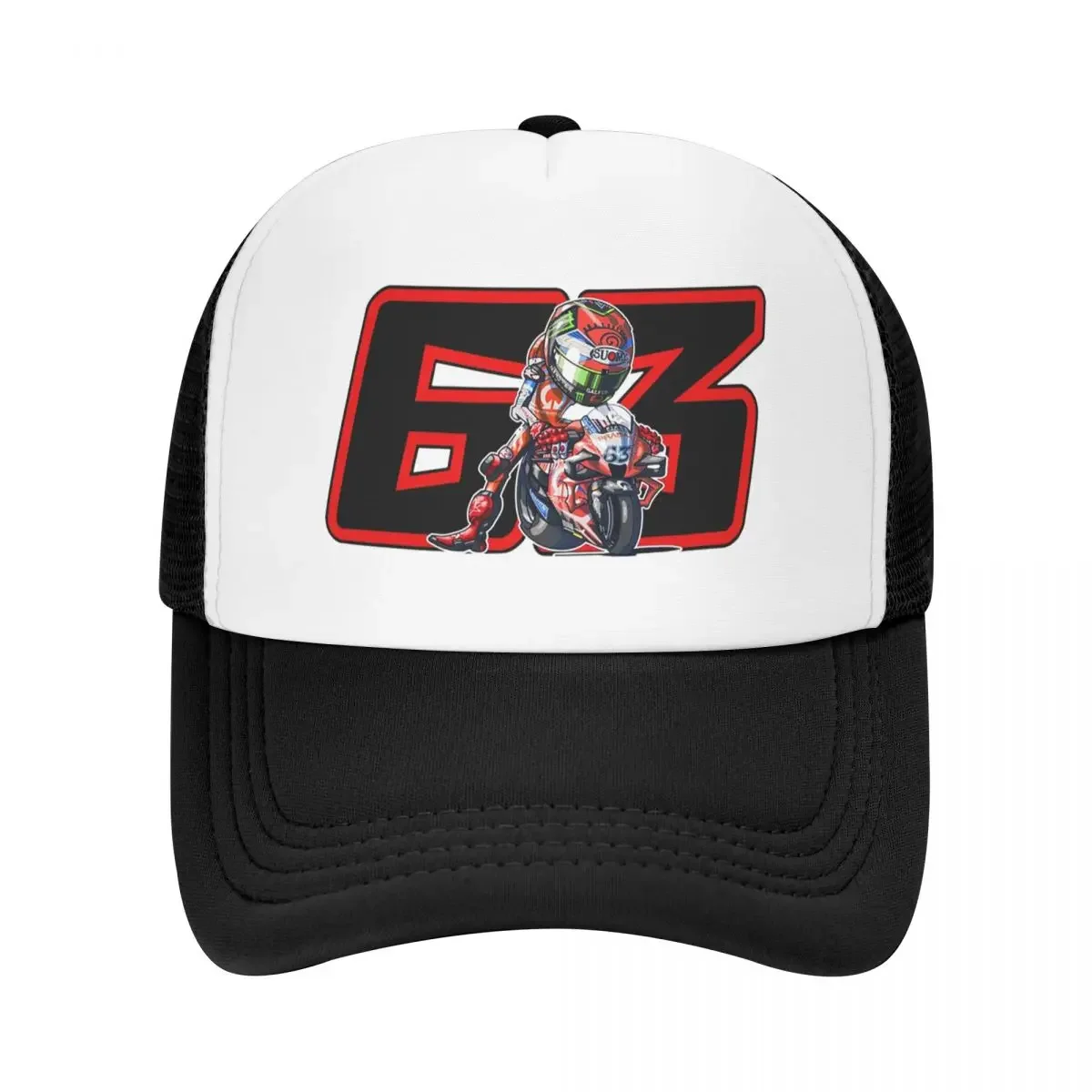 Кепка Pecco Bagnaia 63, модная повседневная сетчатая бейсболка, регулируемая шляпа, летние бейсболки унисекс в стиле хип-хоп, полихромные
Кепка Pecco Bagnaia 63, модная повседневная сетчатая бейсболка, регулируемая шляпа, летние бейсболки унисекс в стиле хип-хоп, полихромные