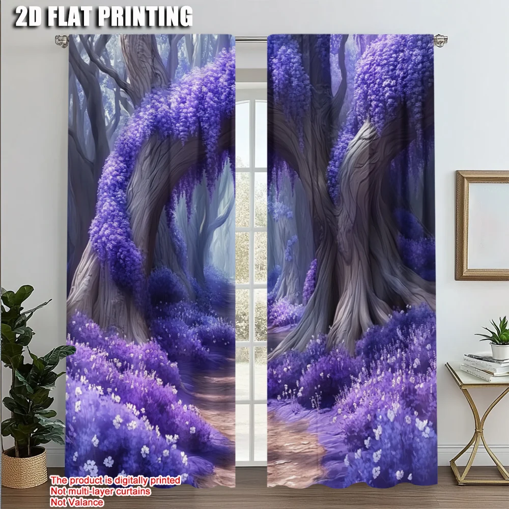 2pcs, Creative Curtains 2D print Purple Magic Forest Big Tree Machine Washable Fabric (without rod) Art Deco Festive Perfect for
2pcs, Creative Curtains 2D print Purple Magic Forest Big Tree Machine Washable Fabric (without rod) Art Deco Festive Perfect for