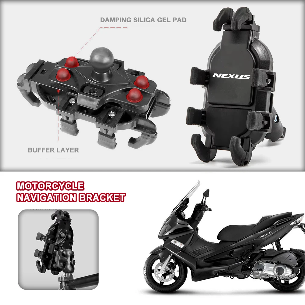 Motorcycle Phone Holder Shock Absorbing Spring Anti-Vibration For Nexus 500 Runner 50 125 200 Gilera GP800 Fuoco Nexus 500
Motorcycle Phone Holder Shock Absorbing Spring Anti-Vibration For Nexus 500 Runner 50 125 200 Gilera GP800 Fuoco Nexus 500