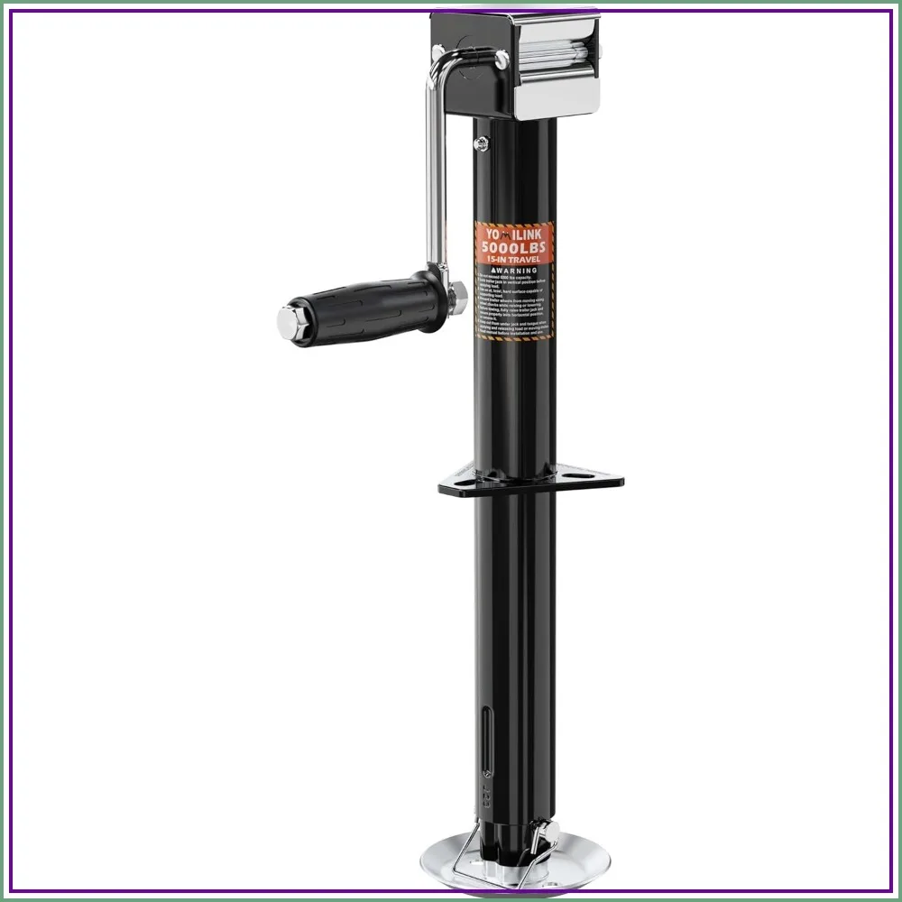 5000 lbs A-Frame Trailer Jack, 15" Lift, Adjustable 5-Level Drop Leg, 5K Jack for RV Trailer Boat
5000 lbs A-Frame Trailer Jack, 15" Lift, Adjustable 5-Level Drop Leg, 5K Jack for RV Trailer Boat