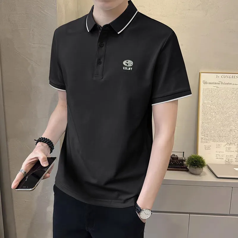 New Men's Polo Shirt Summer Short Sleeve Collar T-Shirt Trendy Jersey Pique Embroidery Top
New Men's Polo Shirt Summer Short Sleeve Collar T-Shirt Trendy Jersey Pique Embroidery Top