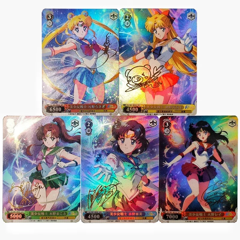 Набор из 5 складных блестящих золотых лотерейных карточек «Сейлор Мун»: Мизуно, Ами, Цукино, Усаги, Хино, Рэй. Коллекционные аниме-карточки для игр, подарок.
Набор из 5 складных блестящих золотых лотерейных карточек «Сейлор Мун»: Мизуно, Ами, Цукино, Усаги, Хино, Рэй. Коллекционные аниме-карточки для игр, подарок.
