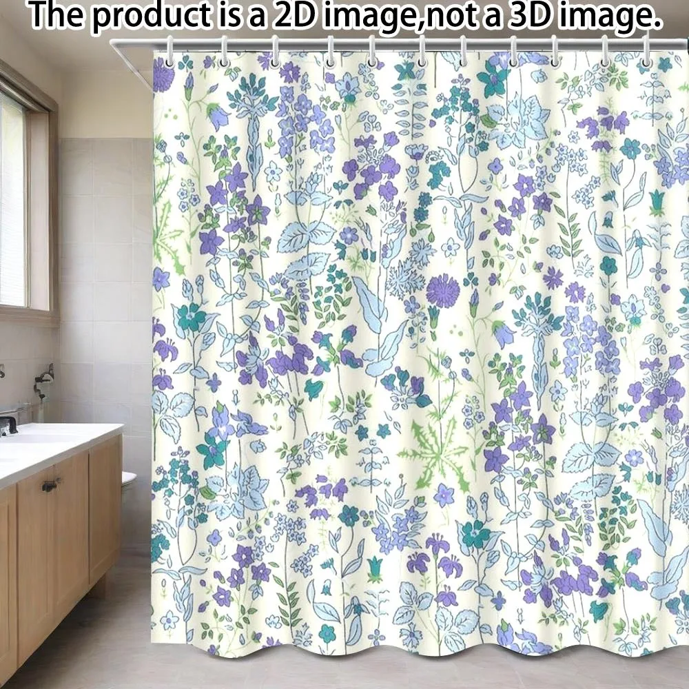Waterproof Floral Shower Curtain 180x180cm Bathroom Decor Botanical Blue Purple Cottage Style Liner Curtain
Waterproof Floral Shower Curtain 180x180cm Bathroom Decor Botanical Blue Purple Cottage Style Liner Curtain