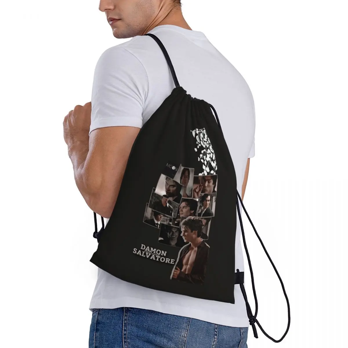 The Vampire Diaries Damon Salvatore Backpacks Portable Drawstring Bags Sports Bag Book Bags for Man Woman School
The Vampire Diaries Damon Salvatore Backpacks Portable Drawstring Bags Sports Bag Book Bags for Man Woman School