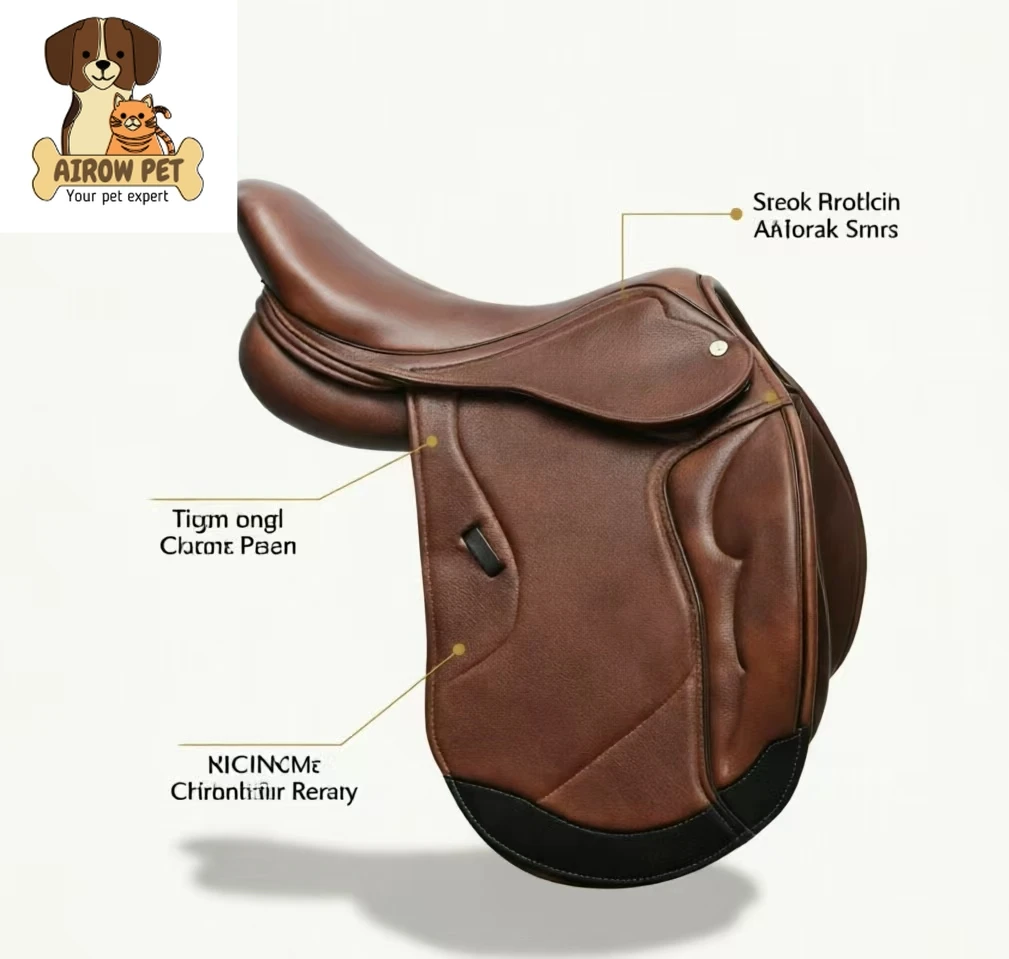 Velocity Rider Pro Horse Saddle English Jumping Durable Leather Deep Seat Competition Ride Stable Balance Plastic Tree