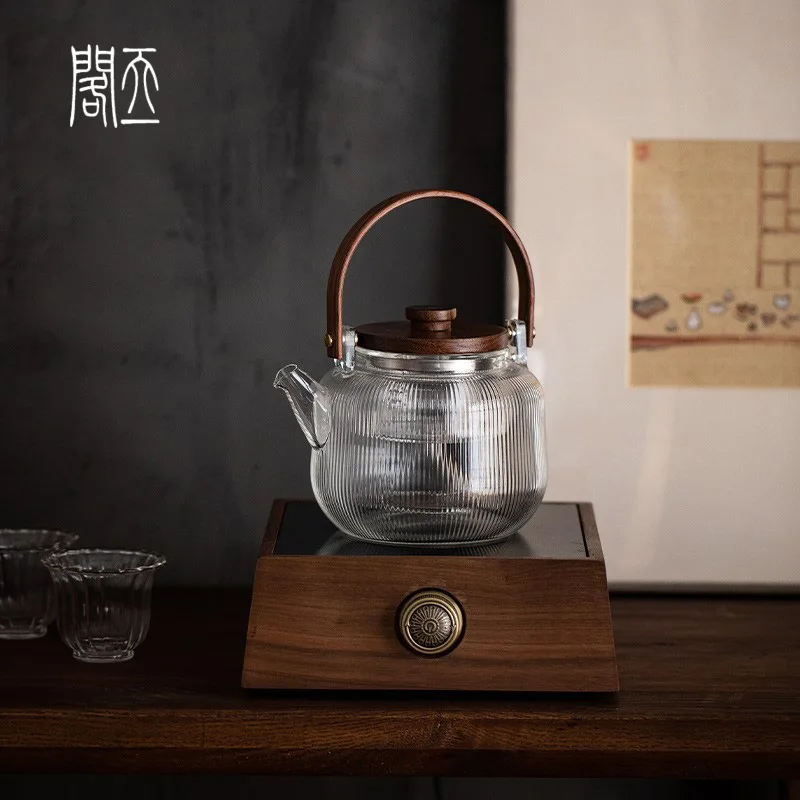 Tian Pavilion Wooden Handle Glass Tea Pot Tea Water Separation Brewing Kettle for Home Use High Temperature Resistant Elect...
Tian Pavilion Wooden Handle Glass Tea Pot Tea Water Separation Brewing Kettle for Home Use High Temperature Resistant Elect...