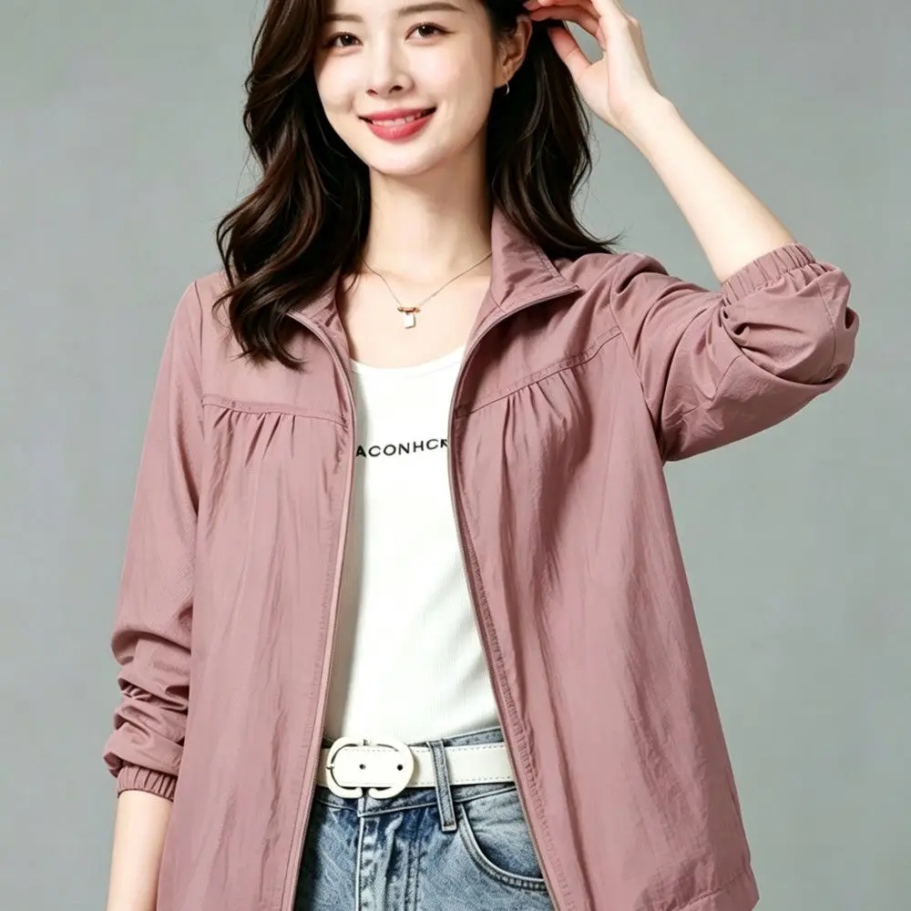 2026New Sun Protection Clothing Jacket Women Large Size Sunscreens Coat Female Spring Summer Casual Outwear Stand Up Outcoat Top
2026New Sun Protection Clothing Jacket Women Large Size Sunscreens Coat Female Spring Summer Casual Outwear Stand Up Outcoat Top
