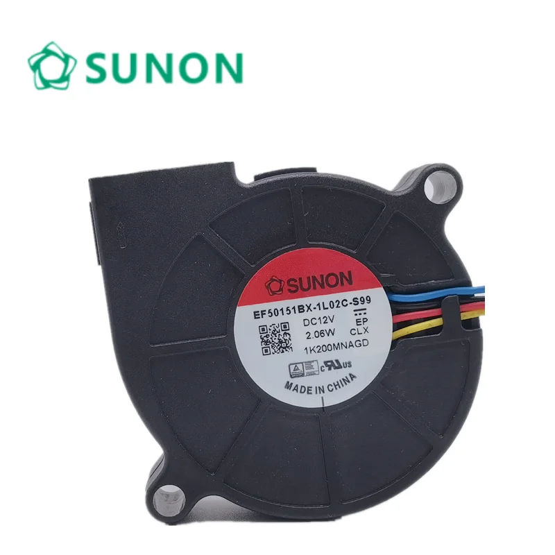 New for sunon EF50151BX-1L02C-S99 DC 12V 2.06w 5015 5cm 50*50*15MM turbine cooling fan
New for sunon EF50151BX-1L02C-S99 DC 12V 2.06w 5015 5cm 50*50*15MM turbine cooling fan
