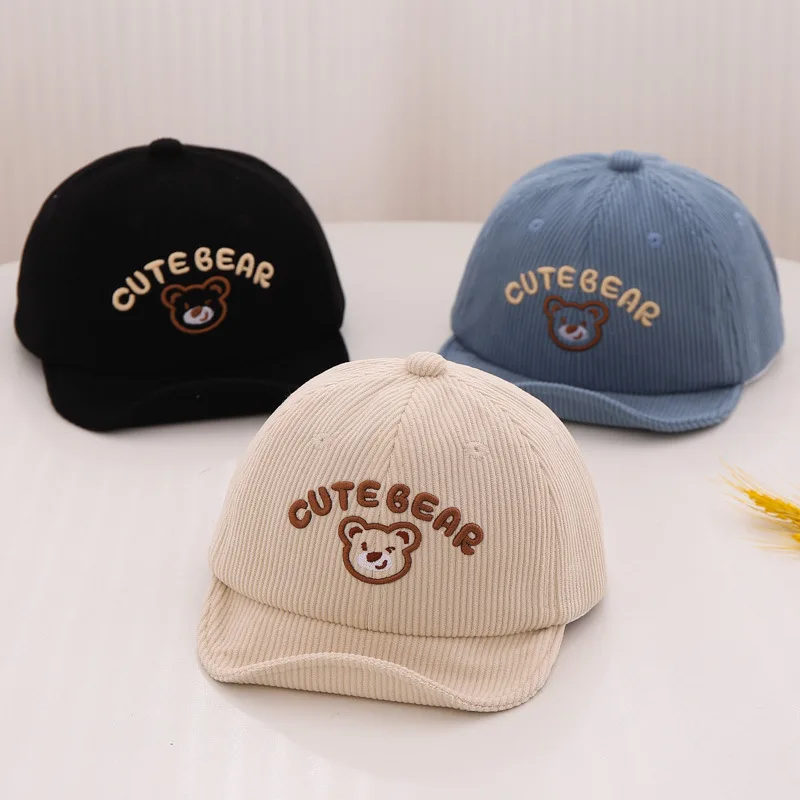 Autumn Corduroy Duck Tongue Cap for Baby Bear Peaked Hat Cute Cartoon Children Soft Brim Baseball Caps 6-24Month Boy Girl Visors
Autumn Corduroy Duck Tongue Cap for Baby Bear Peaked Hat Cute Cartoon Children Soft Brim Baseball Caps 6-24Month Boy Girl Visors