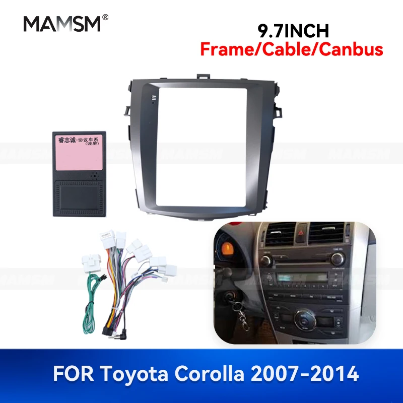 MAMSM 9.7 inch FOR Toyota Corolla 2007-2014 Android Car Radio Fascia Stereo Frame GPS MP4 Multimedia Wiring Harness Canbus box
MAMSM 9.7 inch FOR Toyota Corolla 2007-2014 Android Car Radio Fascia Stereo Frame GPS MP4 Multimedia Wiring Harness Canbus box