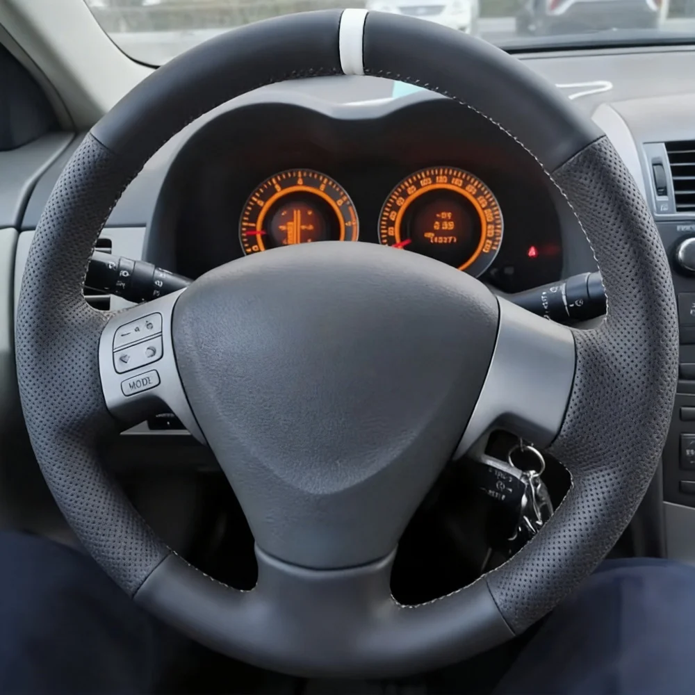 Hand-Stitched Perforated Artificial Leather 2006-2010 Matrix 2009 Auris 2007-2009 Steering Wheel Cover For Toyota Corolla
Hand-Stitched Perforated Artificial Leather 2006-2010 Matrix 2009 Auris 2007-2009 Steering Wheel Cover For Toyota Corolla