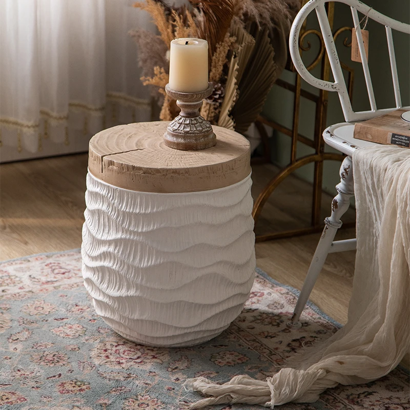 Wabi Jifeng living room sofa corner few retro old wooden pier ornament designer low stool hotel bedside table
Wabi Jifeng living room sofa corner few retro old wooden pier ornament designer low stool hotel bedside table