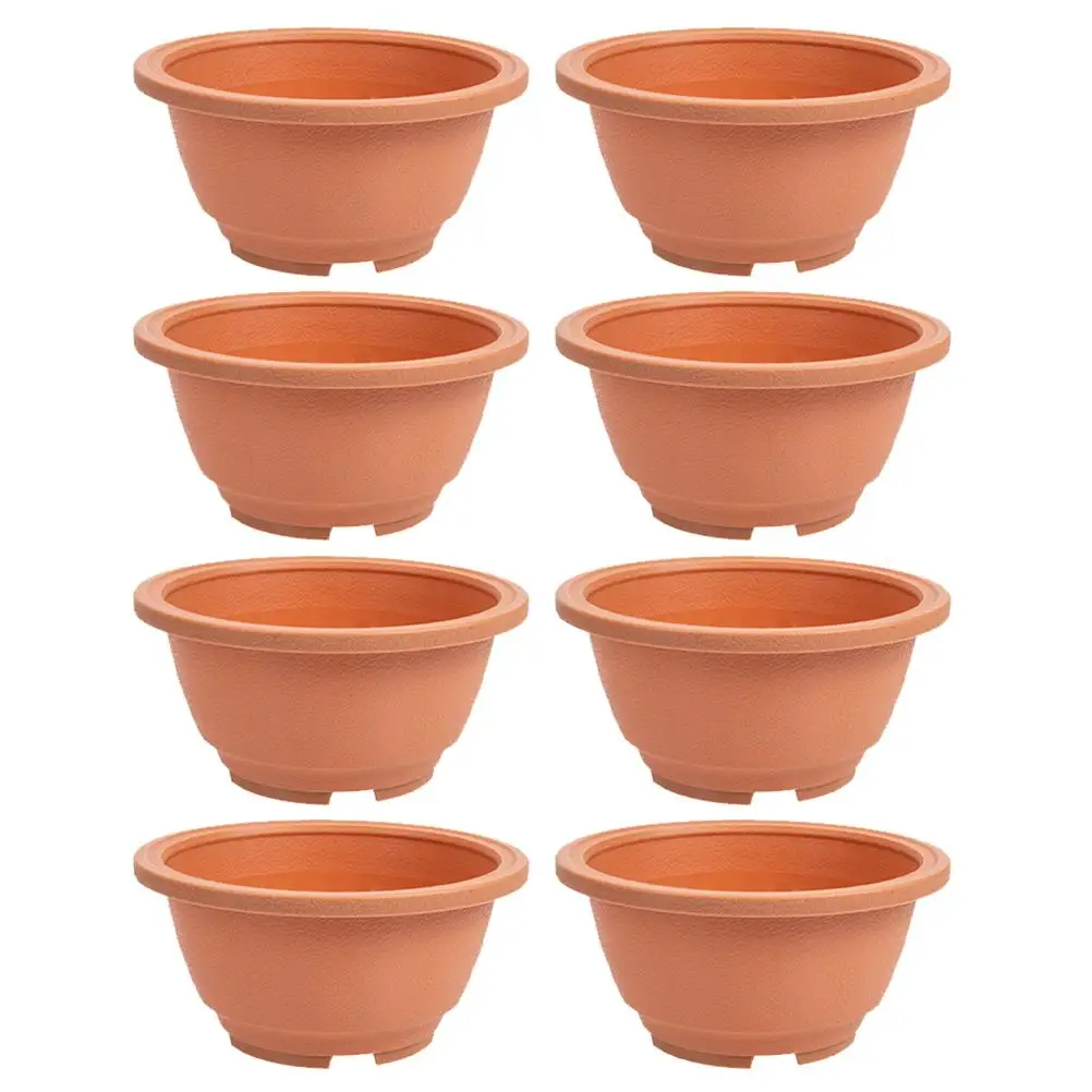 8 Pcs Flowerpot Garden Plant Pots Plastic Gardening Indoor Round Planter Multipurpose Planting Nursery Succulent
8 Pcs Flowerpot Garden Plant Pots Plastic Gardening Indoor Round Planter Multipurpose Planting Nursery Succulent