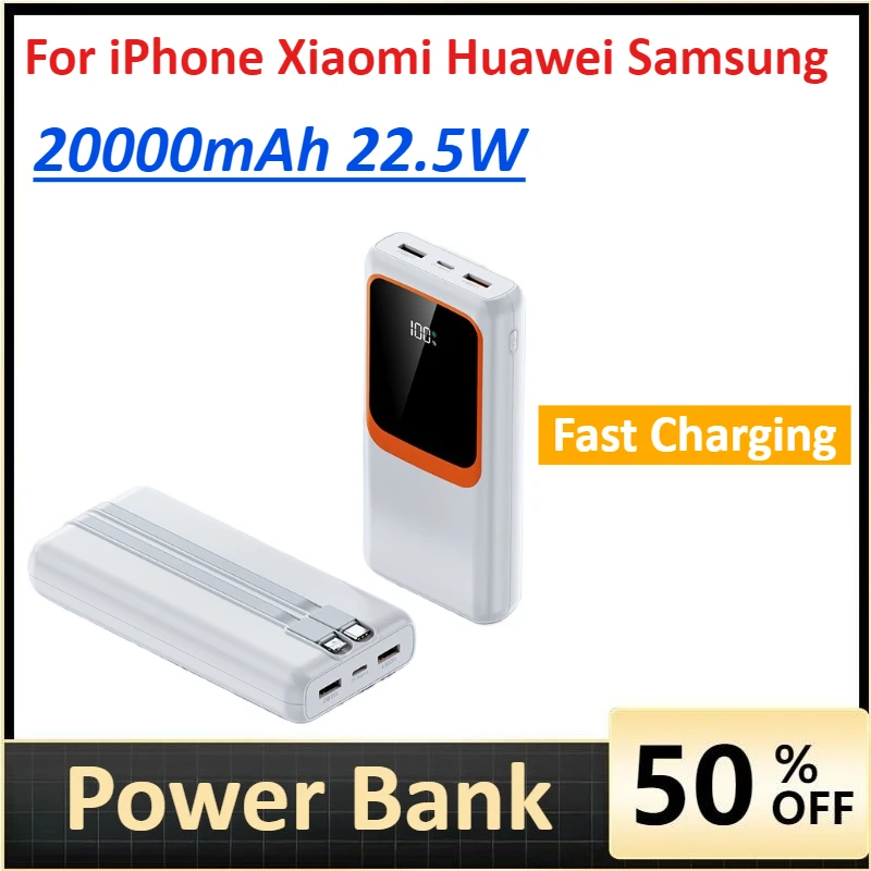 20000mAh power bank 22.5W Fast Charging for iPhone Xiaomi Huawei Samsung PowerBank
20000mAh power bank 22.5W Fast Charging for iPhone Xiaomi Huawei Samsung PowerBank