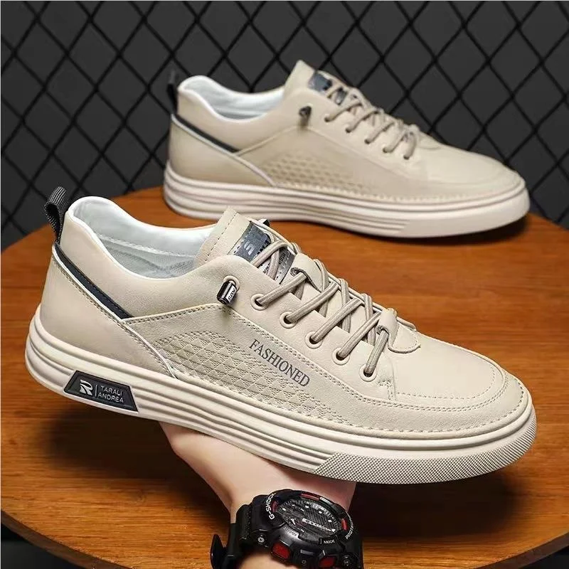 Men's Summer Breathable Leather Slip-On Casual Shoes Trendy Soft Bottom Anti-Slip Wear-Resistant Thin Style One-Step Board Shoes
Men's Summer Breathable Leather Slip-On Casual Shoes Trendy Soft Bottom Anti-Slip Wear-Resistant Thin Style One-Step Board Shoes